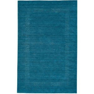 Simply Gabbeh Turquoise Rectangle Rug