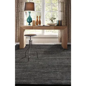 Burke Charcoal Rectangle Rug - 9\' x 13\'