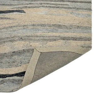 Waves Blue Current Rectangle Rug - 7\'9\" x 9\'9\"