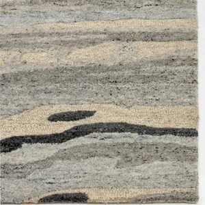 Waves Blue Current Rectangle Rug - 7\'9\" x 9\'9\"