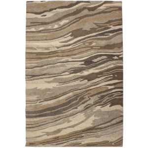 Waves Harbor Clay Rectangle Rug - 9' x 12'
