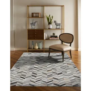Laramie-Arrowhead Grey Multi Rectangle Rug - 8\' x 10\'
