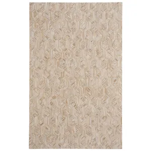 Laramie-Polygon Mushroom Rectangle Rug - 5\' x 8\'