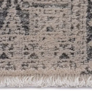 Zenith-Lineal Oyster Rectangle Rug - 2\'7\" x 10\'7\"