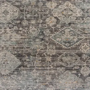Zenith-Sarouk Slate Rectangle Rug - 5\'3\" x 7\'10\"