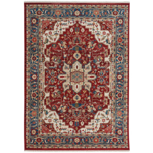 Alden-Medallion Classic Red Runner Rug - 2'6