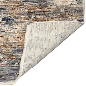 Galata-Abstract Slate Rectangle Rug - 5\'3\" x 7\'10\"