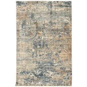 Galata-Abstract Slate Rectangle Rug - 9' x 12'5