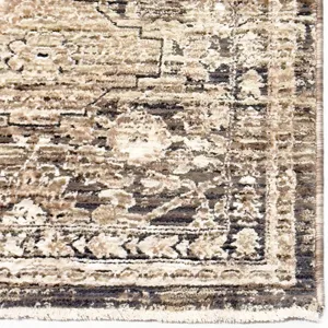 Galata-Keshan Ash Rectangle Rug - 3\' x 9\'6\"