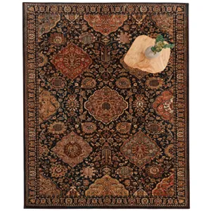 Bosphorus-Bahktiar Chocolate Rectangle Rug - 3\'5\" x 5\'2\"