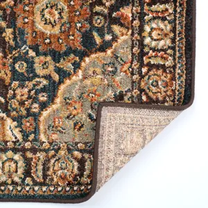 Bosphorus-Bahktiar Chocolate Rectangle Rug - 3\'5\" x 5\'2\"