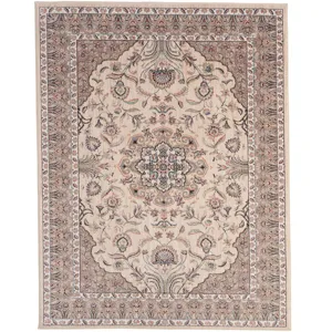 Bosphorus-Heriz Ivory Rectangle Rug - 3\'5\" x 5\'2\"