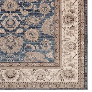 Bosphorus-Keshan Blue Rectangle Rug - 5\'3\" x 7\'10\"