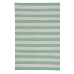 Finesse-Stripe Spa Blue Rectangle Rug