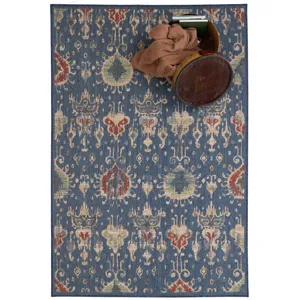 Captiva-Ikat Navy Rectangle Rug - 5\'3\" x 7\'6\"