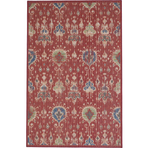Captiva-Ikat Red Rectangle Rug