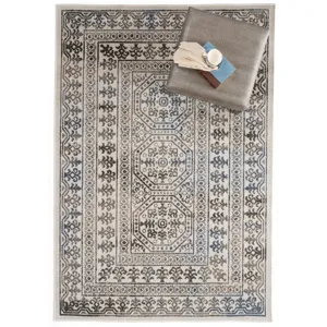 Retreat-Haven Slate Rectangle Rug - 7\'10\" x 10\'10\"