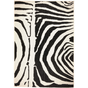 Cape Town Black Rectangle Rug