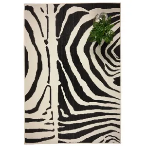 Cape Town Black Rectangle Rug - 5\'3\" x 7\'6\"