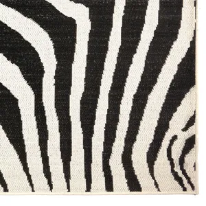 Cape Town Black Rectangle Rug - 5\'3\" x 7\'6\"