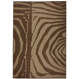 Cape Town Brown Rectangle Rug - 5\'3\" x 7\'6\"