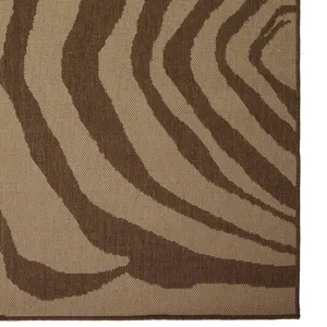 Cape Town Brown Rectangle Rug - 5\'3\" x 7\'6\"
