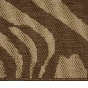 Cape Town Brown Rectangle Rug - 5\'3\" x 7\'6\"