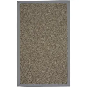 Savanna Earl Gray Canvas Charcoal Rectangle