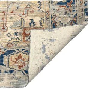 Manor Indigo Multi Rectangle Rug - 2\'6\" x 10\'6\"