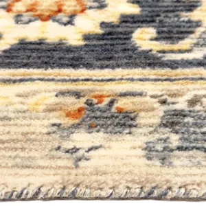 Manor Indigo Multi Rectangle Rug - 2\'6\" x 10\'6\"