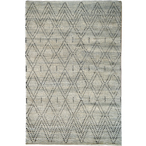 Geometrics Gray Rectangle Rug