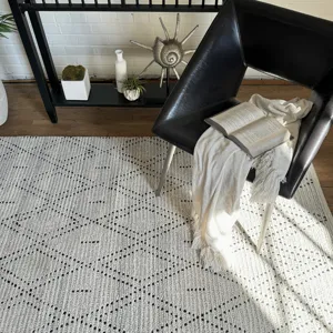 Geometrics Gray Rectangle Rug - 7\'9\" x 9\'9\"