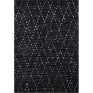Geometrics Black Ivory Rectangle Rug
