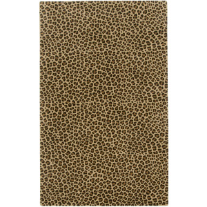 Safari-Leopard Brown Rectangle Rug - 5' x 8'
