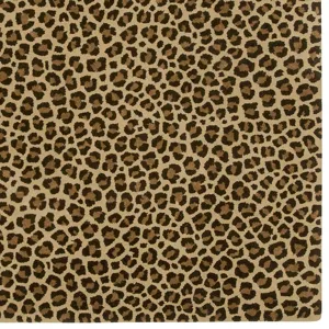 Safari-Leopard Brown Rectangle Rug - 9\' x 12\'