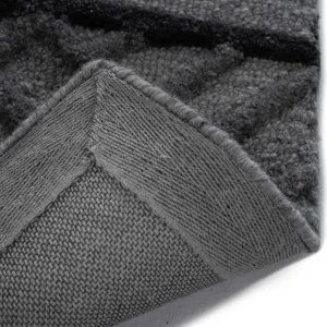 Criss-Cross Graphite Rectangle Rug - 9\' x 12\'