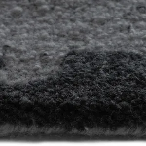 Criss-Cross Graphite Rectangle Rug - 9\' x 12\'