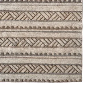 Criss-Cross Natural Rectangle Rug - 9\' x 12\'