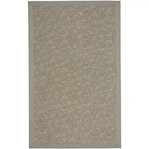 Savanna Silver Mist Canvas Taupe Rectangle