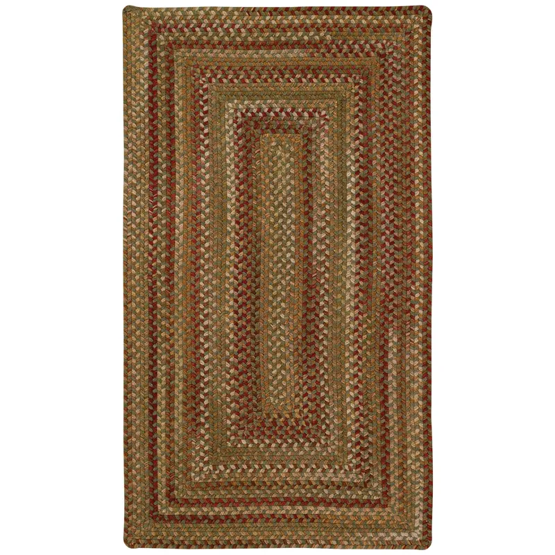Homecoming Evergreen Concentric Rectangle Rug - 8\'6\" x 8\'6\"