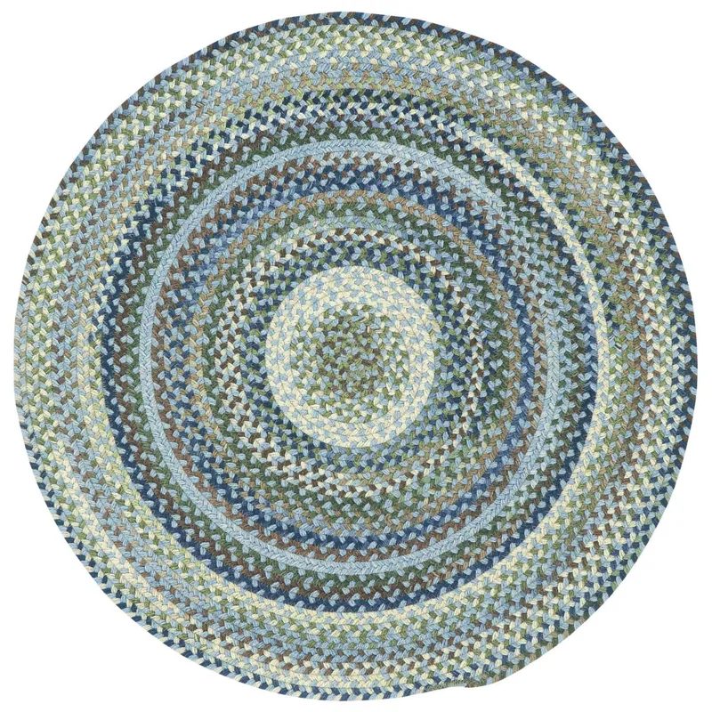 Homecoming Sky Blue Round Rug - 7\'6\" x 7\'6\"