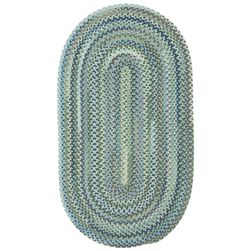 Homecoming Sky Blue Oval Rug - 9\'2\" x 13\'2\"