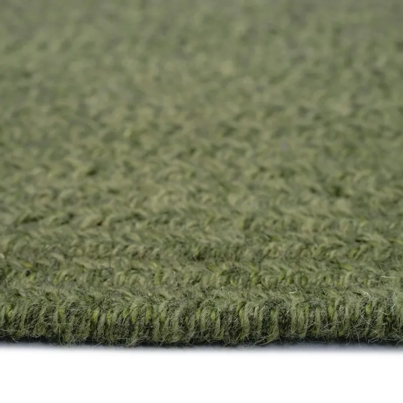 Heathered Sage Green Vertical Stripe Rectangle Rug - 9\'2\" x 13\'2\"