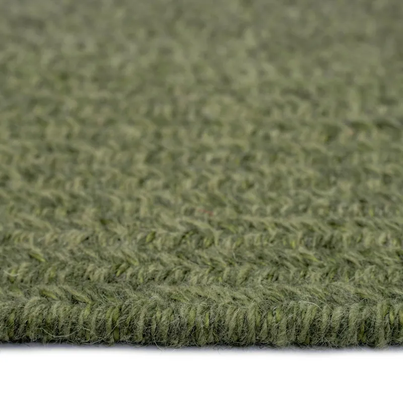 Heathered Sage Green Oval Rug - 8\' x 11\'