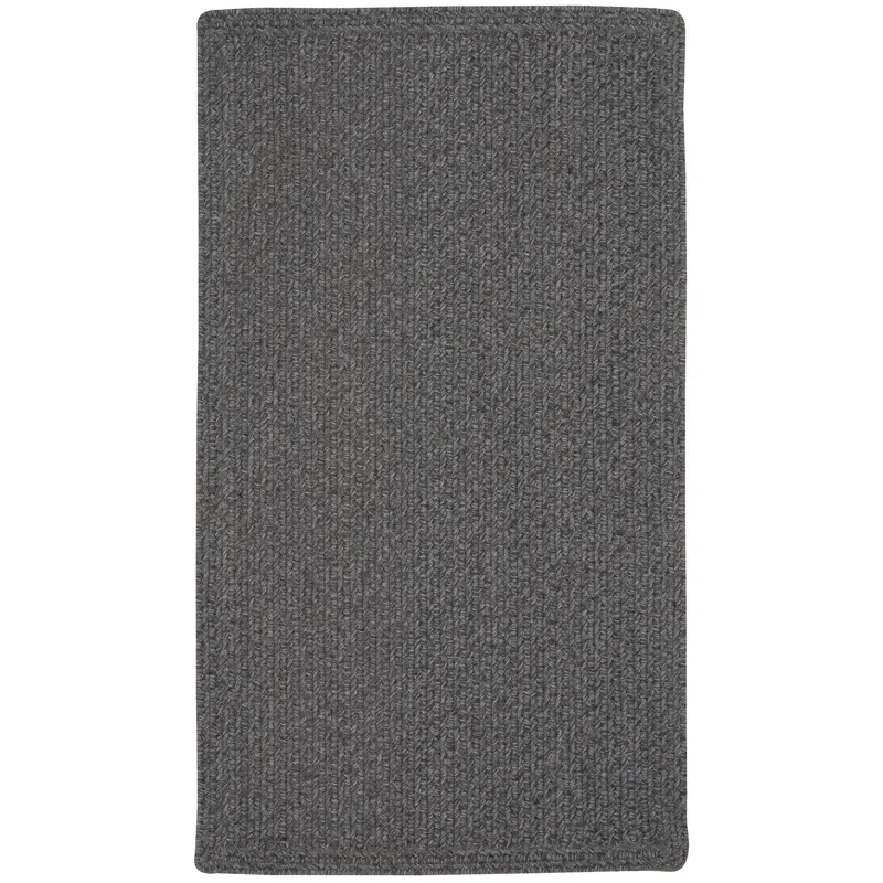 Heathered Grey Vertical Stripe Rectangle Rug - 7\' x 9\'