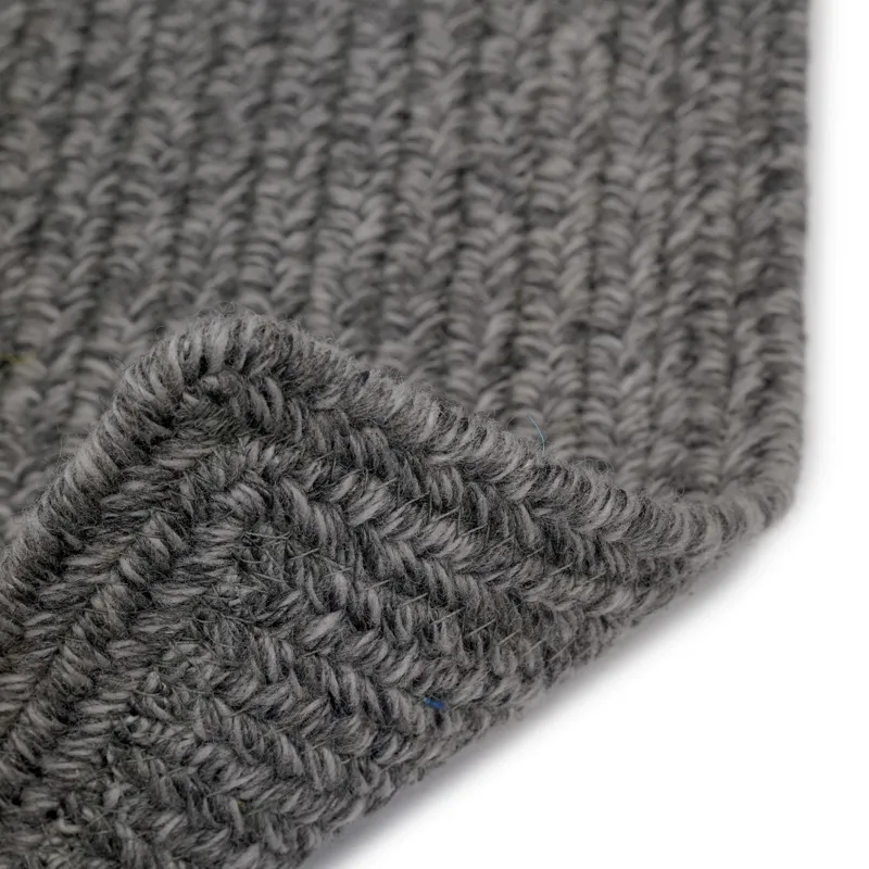Heathered Grey Vertical Stripe Rectangle Rug - 7\' x 9\'