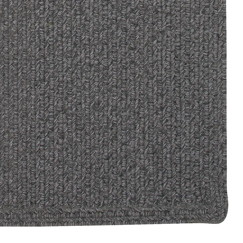 Heathered Grey Vertical Stripe Rectangle Rug - 7\' x 9\'