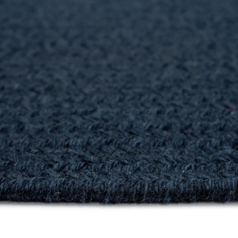 Heathered Pinwheel Navy Blue Solid Vertical Stripe Rectangle Rug - 3\' x 5\'