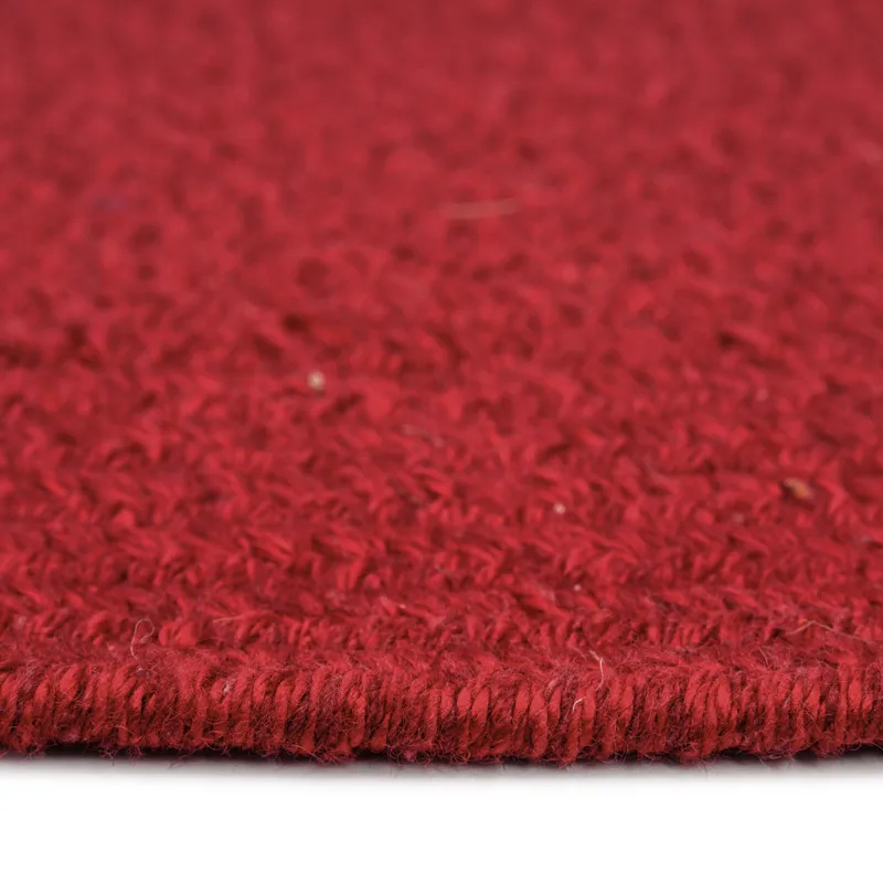 Heathered Scarlet Red Solid Vertical Stripe Rectangle Rug - 2\'3\" x 4\'3\"