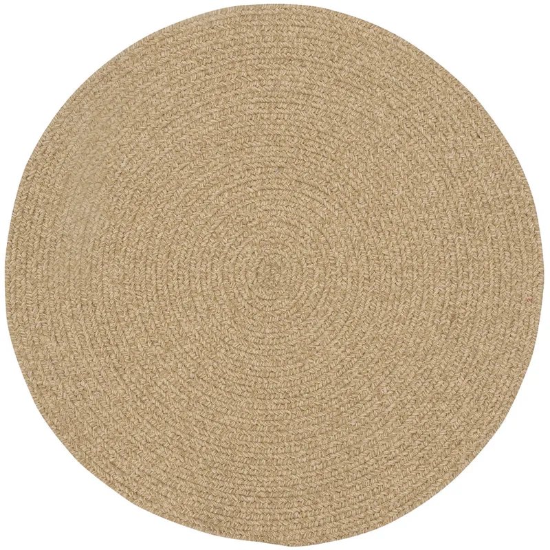 Heathered Beige Round Rug - 9\'6\" x 9\'6\"